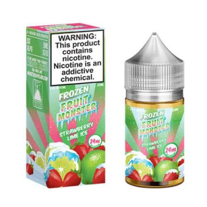 strawberry lime ice salt 30ml by frozen monster