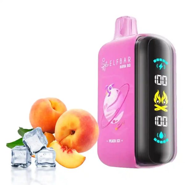 ELF BAR RAYA D3 Peach Ice 5% nic 25000 Puffs